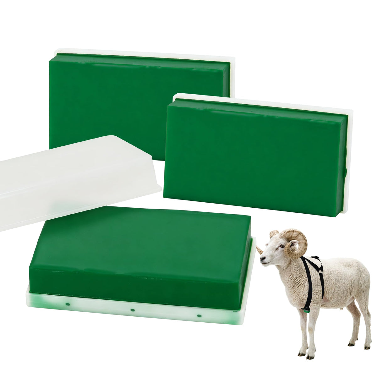 Replacement Marking Crayon Blocks for Ram Breeding Harness (Green) - color: Green