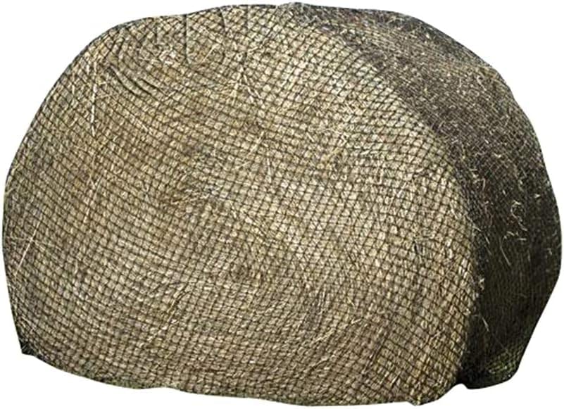Hay Chix Round Bale Hay Net for Horses - Slow Feed Hay Bag - 1 3/4" Holes
