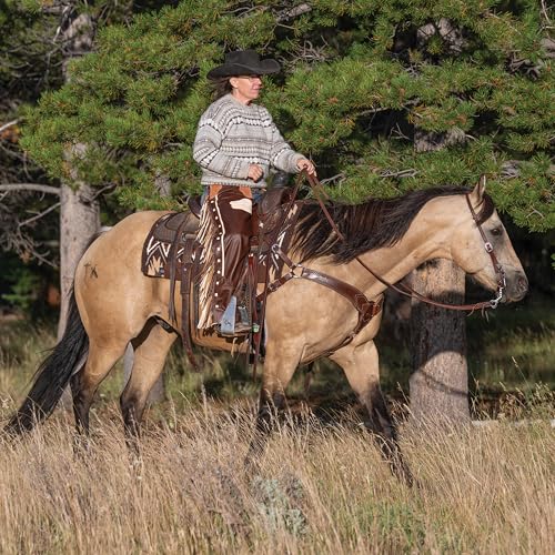 Weaver Equine Synergy Contoured Performance Saddle Pad - color: Quest-Dark Brown/Tan, size: 32" x 34"