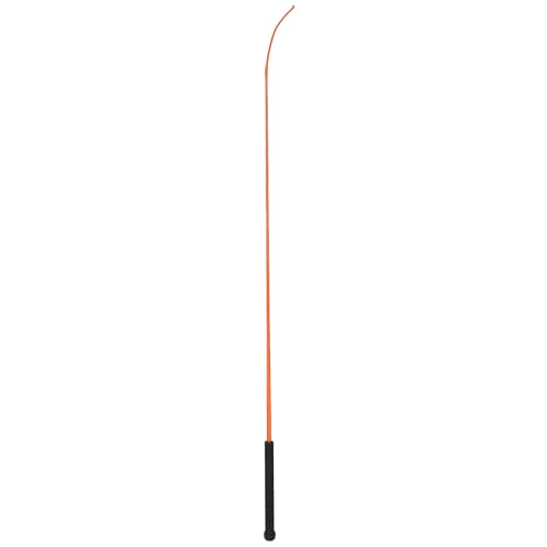 Weaver Livestock 36" Dressage Whip With Comfort Grip Rubber Handle, Pig Training Whip, Livestock Guiding Whip for Show Ring Competition, Orange Crush - color: Orange