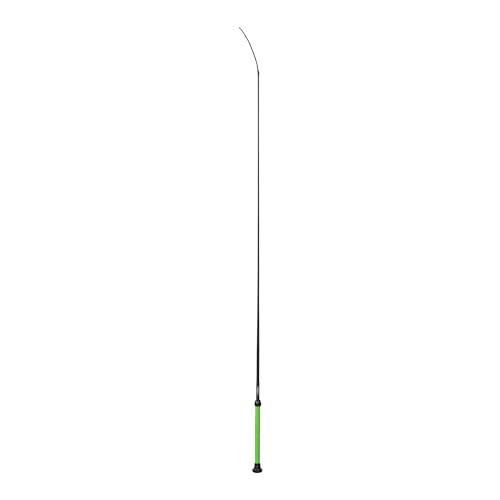 Weaver Livestock Basic Pig Show Whip, Hog Livestock Whip with Braided Nylon Handle, Leather Popper, Lightweight Braided Shaft - color: 36" - Lime Green