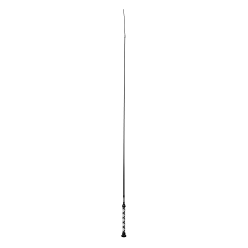 Weaver Livestock Basic Pig Show Whip, Hog Livestock Whip with Braided Nylon Handle, Leather Popper, Lightweight Braided Shaft - color: 36" - Navy/White