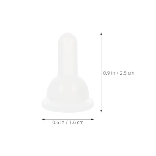 Pet Feeding Bottle Nipple Replacement Kit 8 Pack Silicone Nursing Nipples for Puppy Kitten Rabbit Small Animal Feeding Washable Bottle Accessory for Daily Use