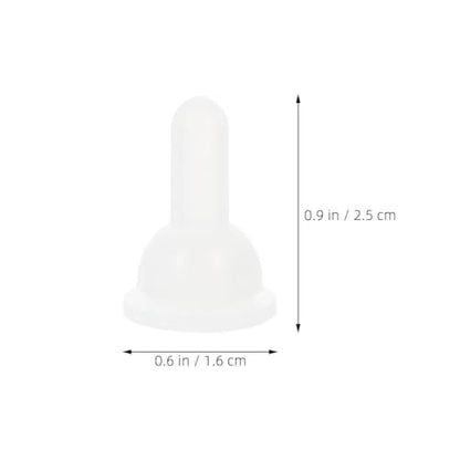 Pet Feeding Bottle Nipple Replacement Kit 8 Pack Silicone Nursing Nipples for Puppy Kitten Rabbit Small Animal Feeding Washable Bottle Accessory for Daily Use