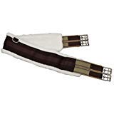 Fleece English Girth with Double Elastic: 30" to 58" - size: 50"