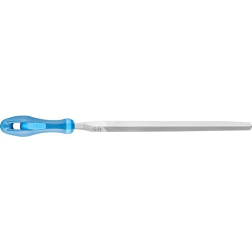 PFERD 8" Three Square File - DIY Packaged Smooth Cut, with Handle - Part 11102P
