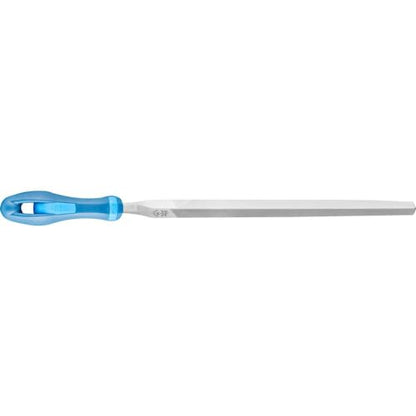 PFERD 8" Three Square File - DIY Packaged Smooth Cut, with Handle - Part 11102P