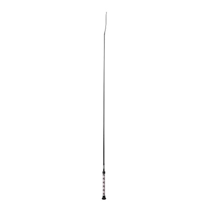 Weaver Livestock Basic Pig Show Whip, Hog Livestock Whip with Braided Nylon Handle, Leather Popper, Lightweight Braided Shaft - color: 36" - Mauve/White