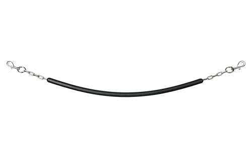 TuffRider Heavy Rubber Coated Stall Chain with Snaps - Black