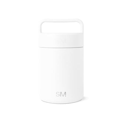 Simple Modern Insulated Food Jar with Handle | 12oz | White | Provision Stainless Steel Food Jar, Lunch Container | Leak Proof for Adults, Smoothie Bowl, Soup | Winter White - color: -Winter White, size: 12 Ounces