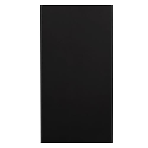 Flash Furniture Trash Can Enclosure, 32 Gallon, Black | 8" Drop Hole, Tray Shelf, Swing Door, Commercial Grade - color: Black