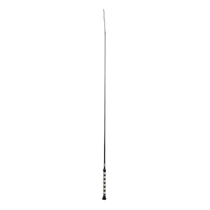 Weaver Livestock Basic Pig Show Whip, Hog Livestock Whip with Braided Nylon Handle, Leather Popper, Lightweight Braided Shaft - color: 36" - Hunter Green/White