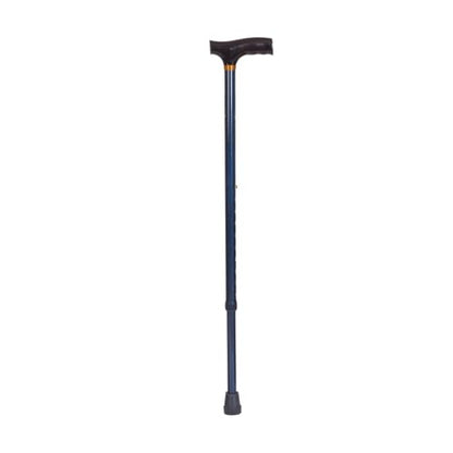 DMI Lightweight Aluminum Adjustable Walking Cane with Derby-Top Handle for Men and Women - color: Blue Ice, size: Pack of 1