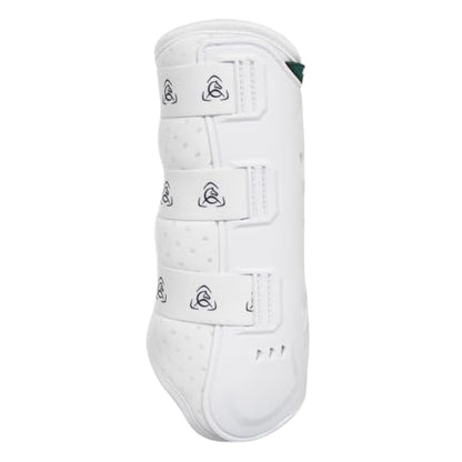 Acavallo Anatomical Front Dressage Boots, Large Size, White