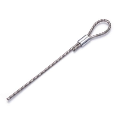 1/16 Aluminum Ferrules, Crimping Loop Sleeves 200PCS, Wire Rope Crimps | Aluminum Wire Crimp Sleeves For Cable And Picture Hanging Wire. Ferrule Design For Wire Rope Crimping And Cable Connections. - size: 1/16" (200PCS)
