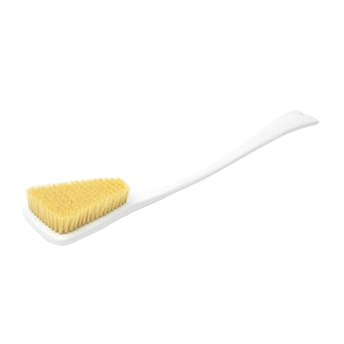 Fuller Brush Exfoliator & Scrub Body Brush - 16-inch Contoured Handle with Polyester Bristles - an All-Over Reach Including Back, Neck, Shoulders & Feet - Soft, Durable & Gentle on Your Skin