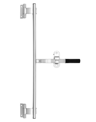 QWORK Cargo Trailer Cambar Cam Bar Lock, 36" Trailer Door Latch, Zinc Plated, Folding Ramp Door, RV Hauler, Single Hinge Point & Mounting Hardware