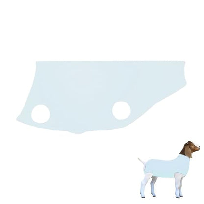Spandex Goat Tube for Show Goats - Show Livestock Supplies: Goat Covers & Blankets (Light Grayish Blue, Large) - color: light grayish blue, size: Large