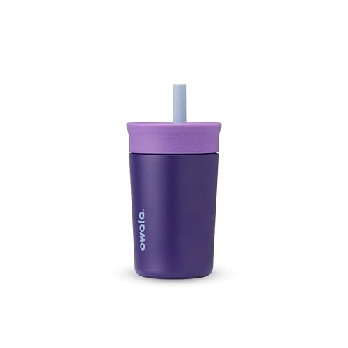 Owala Tumbler Kids Stainless Steel Water Bottle 12 oz Peacock Palace - color: Peacock Palace, size: 12 Ounces