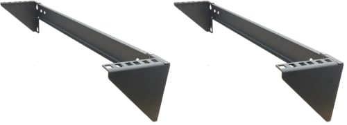 2U Steel Wall Mountable Simple Vertical Network Equipment Rack (Pack of 2) - size: 2U (Pack of 2)