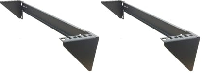 2U Steel Wall Mountable Simple Vertical Network Equipment Rack (Pack of 2) - size: 2U (Pack of 2)