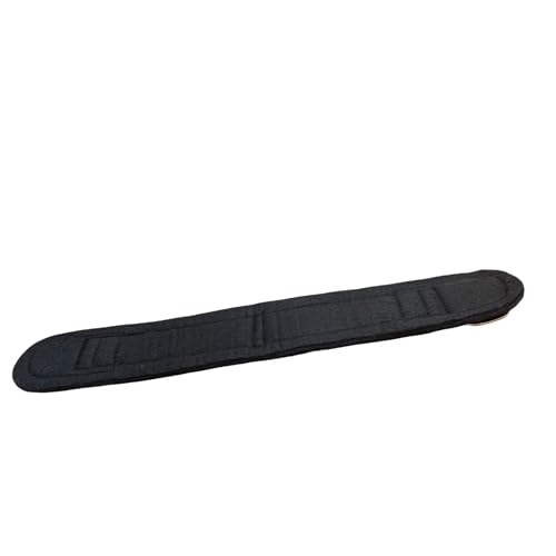 Horse Girths - Non-Chafing Felt Lined Western Cinch with Rust Free Roller Buckles and D-Rings, 32 inch, Black