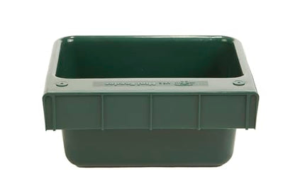 Little Giant® Plastic Mini Feeder | Fence Feeder | Goat Feeder | Durable & Mountable Bucket for Livestock | Made in USA | 6 Quart | Green