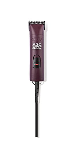 Andis 22685 Professional UltraEdge Super 2-Speed Detachable Blade Clipper – Rotary Motor with Shatter-Proof Housing, Runs Calm & Silent, 14-Inch Cord - for All Coats & Breeds - 120 Volts, Burgundy