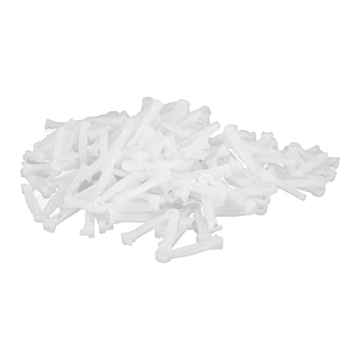 ZJchao Umbilical Cord Clamp 100pcs Disposable Whelping Set for Pig Puppy Kittens Cow Sheep - Anti-Slip Serrated Umbilical Cord Clips Clamps