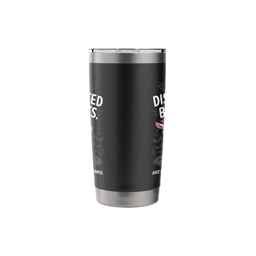 Easily Distracted by Goats Cute Coat Pygmy Goat Farmer Stainless Steel Insulated Tumbler - color: Black