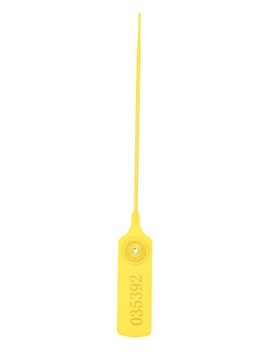 Pull-tite Plastc Security Seals Zip Ties Numbered,7.48",100pcs - color: Yellow, size: 100pcs