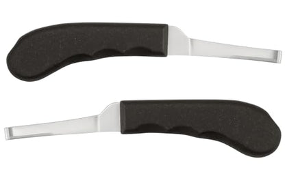 Regular Hoof Knife for Horses – Farrier Tool with Plastic Grip – Hoof Trimming Knife for Equine Care & Veterinary Use (Narrow-Blade) - style: Narrow-Blade - RH