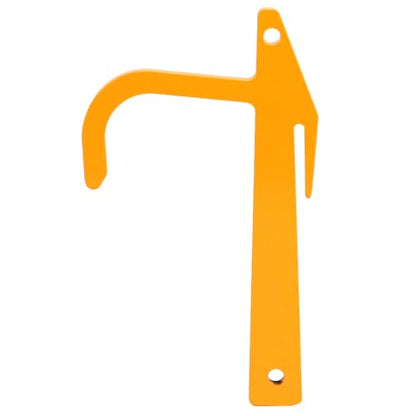 QWORK Chain Link Banana Clip, 5 Packs Hook Loop Mesh Tools, Steel Fence Stretcher Tensioning Kit for Barbed Wire, Fence Wire