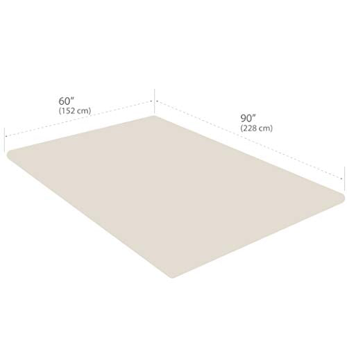 EARTHLITE Premium Fleece Blanket – Extra Soft Brushed Micro-Fleece, Reversible, Machine-Washable, Massage Table Blanket/Bed Blanket (60" x 90") - color: Cream