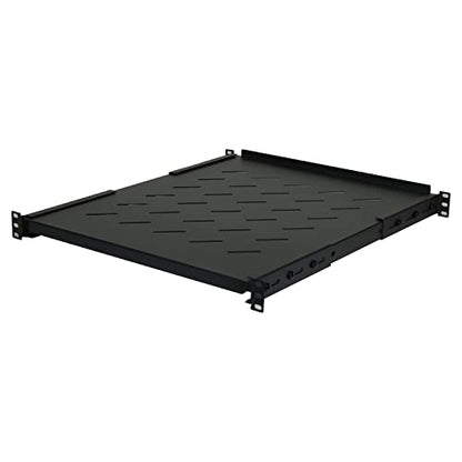 Aeons 1U 19-inch Fixed Rack Server Shelf Vented 4 Post Rack Mount Shelf 21.5 inches Adjustable Mounting Depth, for IT Data Network Cabinet Enclosure Equipment - style: 21.3" - 23.3" Fixed