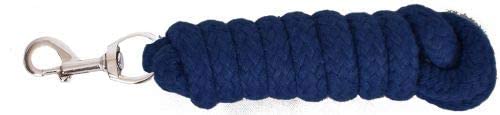 8' Braided Cotton Lead Rope - color: Navy