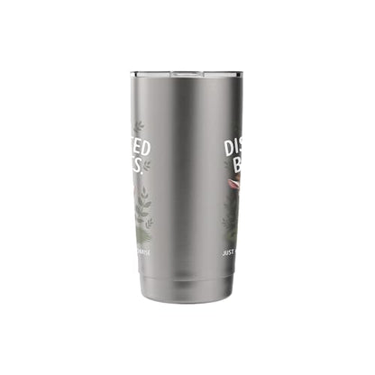 Easily Distracted by Goats Cute Coat Pygmy Goat Farmer Stainless Steel Insulated Tumbler - color: Brushed Steel