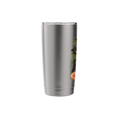 cute baby coat flower Stainless Steel Insulated Tumbler - color: Brushed Steel