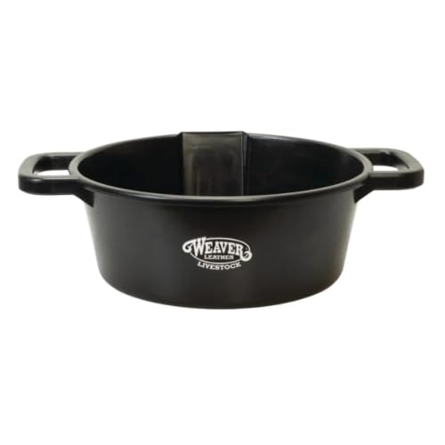 Weaver Leather Livestock Large Round Feed Pan, Gray - color: Blue