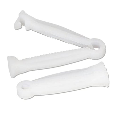 50pcs Disposable Umbilical Cord Clamp Birth Hemostatic Materials,Pig Umbilical Cord Clamp for Animals Puppy Kittens Cow Livestock Sheep,Home Birth Supplies kit，White, 5x1cm
