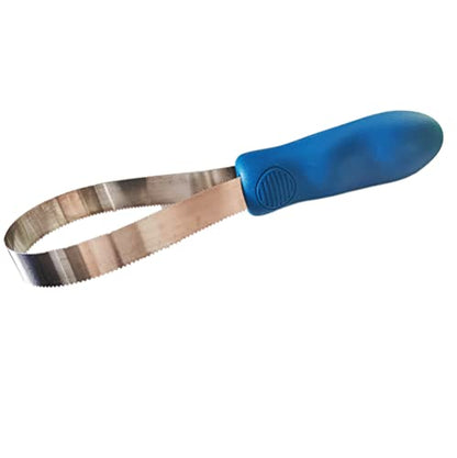 Stainless Steel Horse Curry Comb Horse Brushes for Grooming Curry Comb for Dogs Dual-Sided Shedding Blade Tool for Dogs 1 Pack Blue One Roll