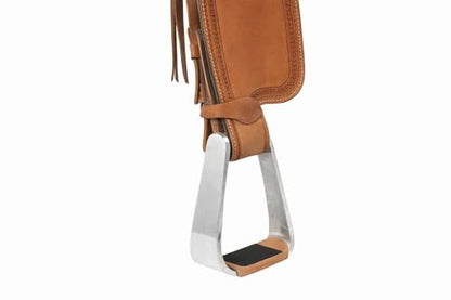 Horse Saddle Stirrups Western Saddle Aluminum Angled Slanted Bell 51223