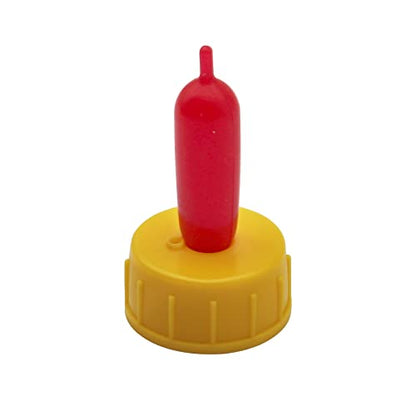 Baby Goat Nipple, 20 Pieces Goat Lamb Teat Feeder Bottle Topper Feeding,Soft Rubber Goat Milk Drinking Nipple for Nursing Lambs,Puppy (Yellow, 20 Pieces) - color: Yellow