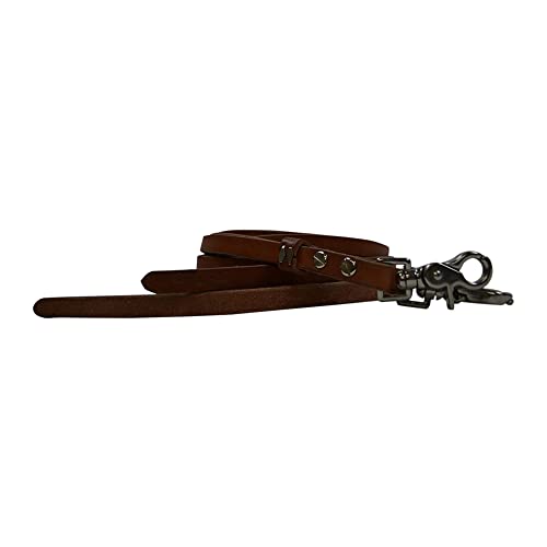Circle Y Scissor Snap Split Rein|Durable Adjustable Western Flat Leather Equine Training Snap Roper Rain with Heavy Stainless Steel Hardware|Ranch Riding & Horse Training - color: Regular Oil