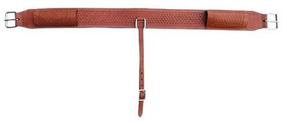 Western Leather Horse Roper Back Cinch Billets,Girth Saddle Billets Tack,Handcrafted Flank Saddle Cinch - color: Tan