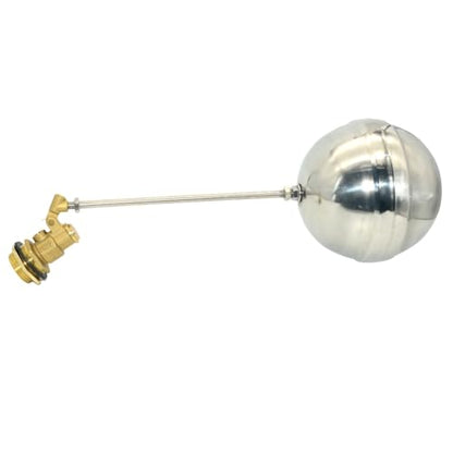 VARMHUS 304 Stainless Steel Male Thread Float Ball Valve, Brass Automatic Water Level Control for Stock Tank, Pool, and Water Tank Applications (1inch) - size: 1inch