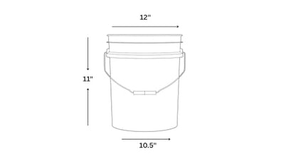 House Naturals 3.5 Gallon Food Grade BPA Free Made in USA containers Bucket Pail with Air-Tight screw on Lid (Pack of 3)