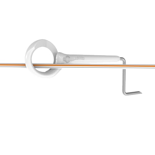 Gallagher Side Mount Ring Top Offset Insulator | 5 Pack 6.75" Electric Fence Offset for Wood Posts | Safe Livestock Containment | UV-Protected Durable Design with 5-Year Warranty