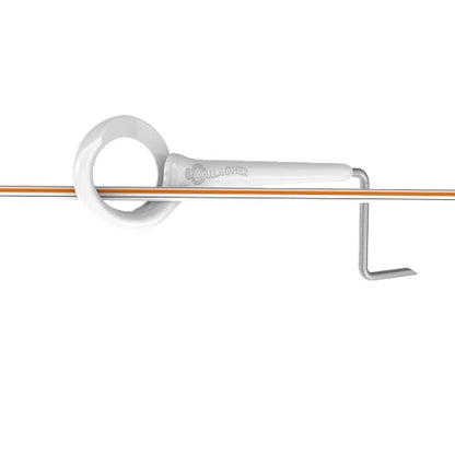 Gallagher Side Mount Ring Top Offset Insulator | 5 Pack 6.75" Electric Fence Offset for Wood Posts | Safe Livestock Containment | UV-Protected Durable Design with 5-Year Warranty