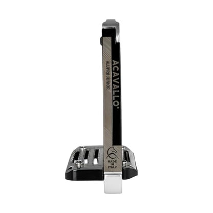 Acavallo Alupro Junior Stirrups, One Size, Black, Set of 2 - color: Aluminium Silver